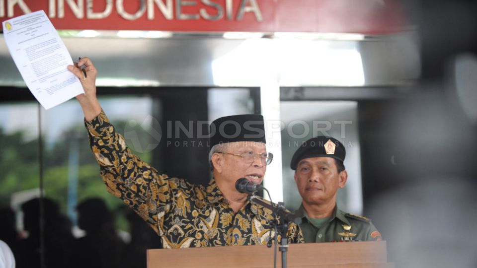 Ketua umum BOPI, Noor Aman saat ditemui di gedung Kemenpora. Copyright: &copy; Ratno Prasetyo/INDOSPORT